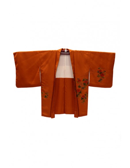 Japanese Silk Haori Coat with sale Pinpoint Appliqués