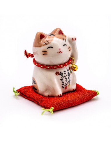 Maneki Neko Rosa, portafortuna Giapponese - zampa sinistra alzata