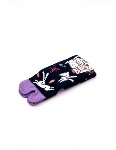 Thong socks Tabi - Rabbit Purple (M)