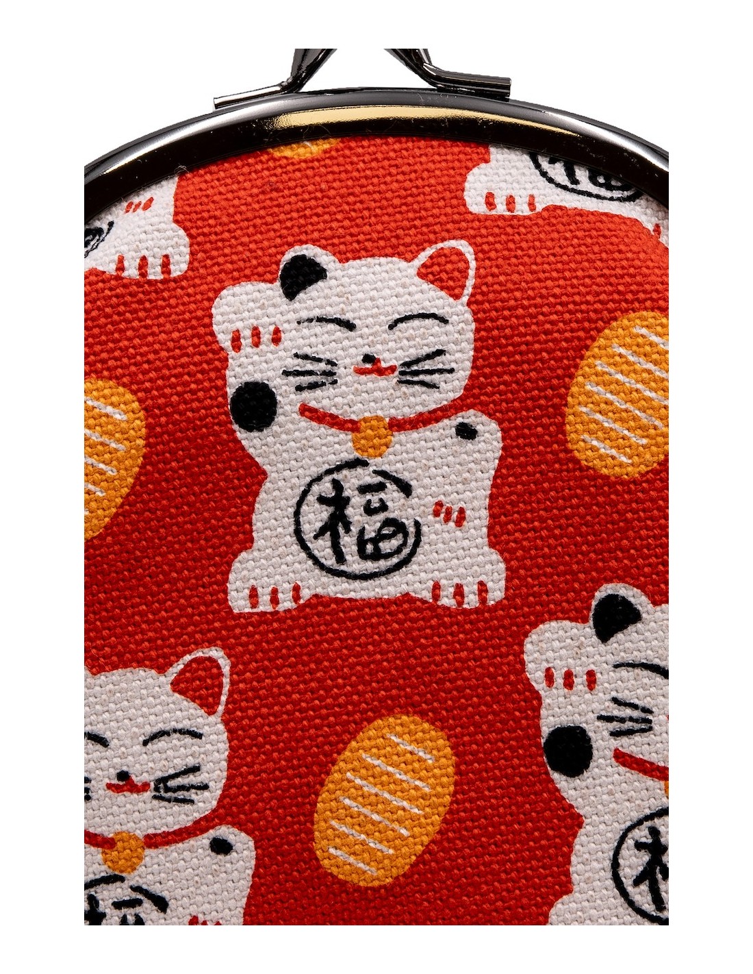 Japanese Style Lucky Cat Printed Coin Purse - Magnetic Buckle Cotton Pouch  Women's Wallet | Fruugo NO
