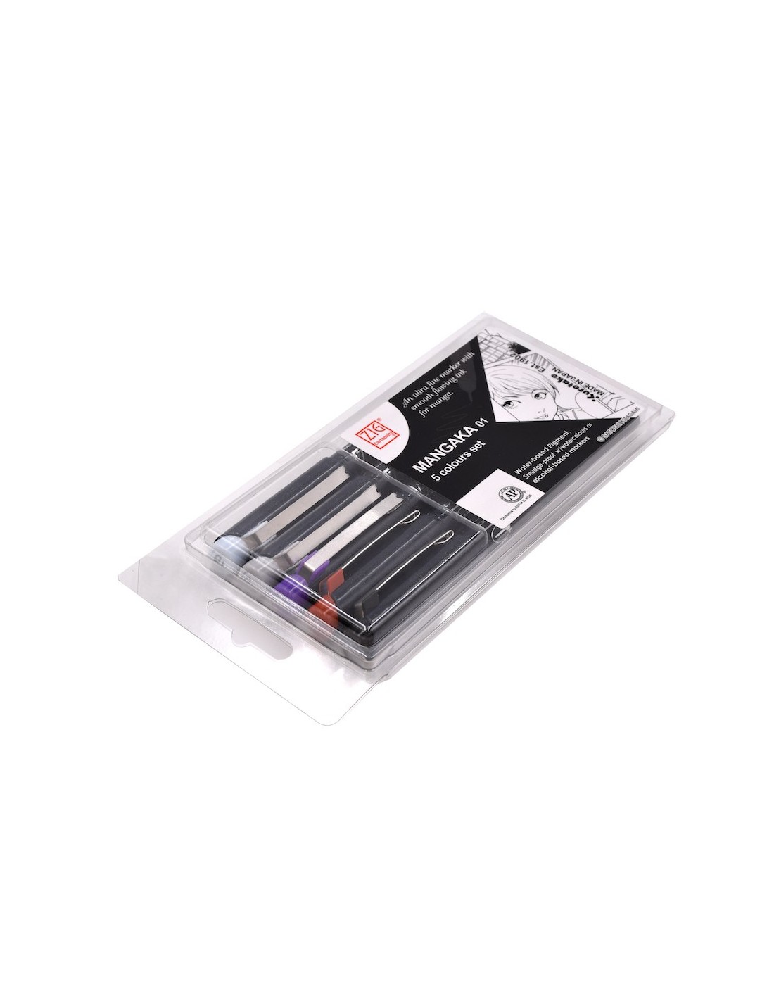 Refill cartridge for Japanese Brush Pen Fude Kuretake No.22 Manga Sumie  Black